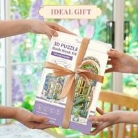 Tone-Cheer Giverny Garden Book Nook met Verlichting Bouwpakket Modelbouw - thumbnail