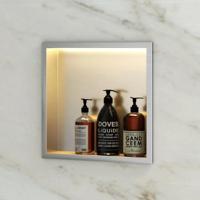 Inbouwnis Met LED Verlichting Aquasplash Lucio 30x30 RVS Aquasplash - thumbnail