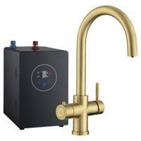 Multi-Tap Classic 3in1 Kokend Water Kraan Gold - Rond - thumbnail