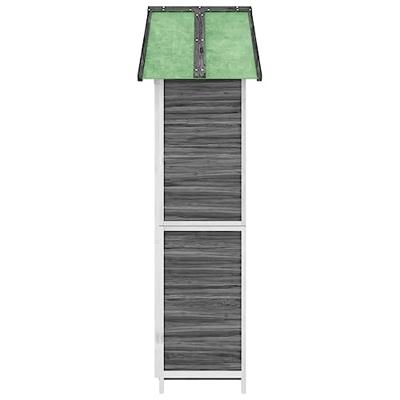 VidaXL Tuinschuur 89x52,5x175 cm massief grenenhout grijs