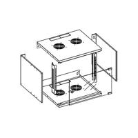 Techly I-CASE EL-1006B45 rack 6U Wandrek Zwart - thumbnail