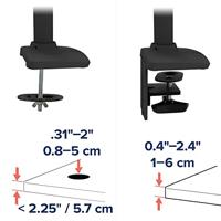 Ergotron LX Arm Desk Mount Monitor-tafelbeugel 1-voudig 38,1 cm (15) - 86,4 cm (34) Zwart Draaibaar, In hoogte verstelbaar, Kantelbaar, Zwenkbaar - thumbnail