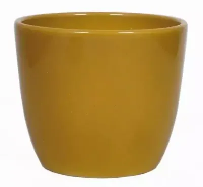 Floran pot boule d8.5xh6.5cm okergeel