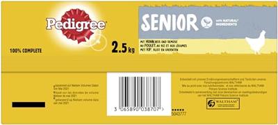 Pedigree Complete droge senior, per stuk verpakt (1 x 2,5 kg).
