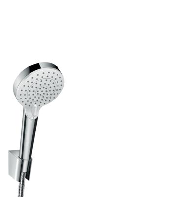 Hansgrohe Crometta badset EcoSmart met handdouche met 2 stralen wit/chroom