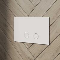 Drukplaat Inti Bath Press RVS 316 tbv UP320/UP720/TECE Matt White - thumbnail