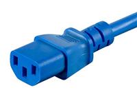 Monoprice 18AWG Verlengkabel/snoer - 2,4 m - Blauw 3 Dirigent PC/Mon 10A (IEC 60320 C14 naar IEC 60320 C13) - thumbnail