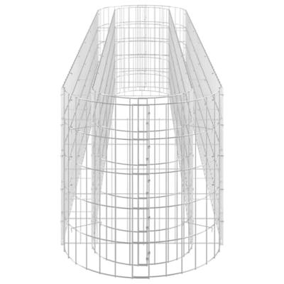 VidaXL Gabion plantenbak verhoogd 260x50x50 cm gegalvaniseerd ijzer