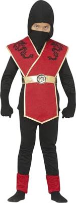 Ninja Kostuum Kind Rood/Zwart