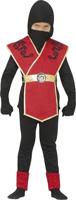 Ninja Kostuum Kind Rood/Zwart - thumbnail