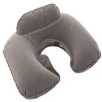 TravelSafe nekkussen opblaasbaar 42 x 28 x 10 cm polyester grijs - thumbnail