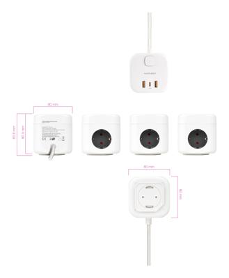 Printplaat NANOCABLE 10.37.0011 Wit (1,4 m)