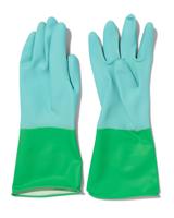 HEMA Huishoudhandschoenen latex blauw L (8-8.5) - thumbnail
