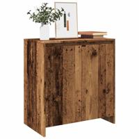 Dressoir 70x41x75 cm bewerkt hout oud houtkleurig - thumbnail