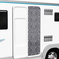 VidaXL Vliegengordijn 90x200 cm chenille bruin en beige - thumbnail