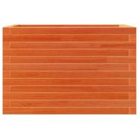 Plantenbak 70x40x46 cm massief grenenhout wasbruin - thumbnail