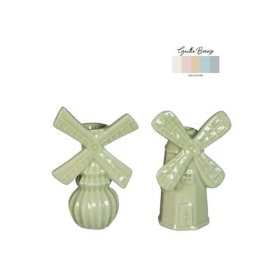 Vaas windmolen H15,5cm 2 ass linde groen