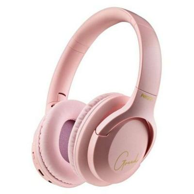 NGS ARTICA GREED PINK - Supra-aurale Draadloze Hoofdtelefoon, Compatibel met Bluetooth Technologie, Lichtgewicht en Opvouwbaar, Ingebouwde Microfoon, 40u Batterijduur, Roze Kleur