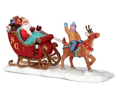Kerstfiguur Santas sleigh LEMAX - Lemax