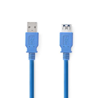 Nedis CCGB61010BU20 Usb 3.0-kabel A Male - A Female 2,0 M Blauw - thumbnail