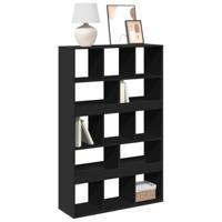 Boekenkast 100x33x156,5 cm bewerkt hout zwart - thumbnail