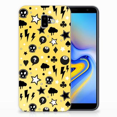 Silicone Back Case Samsung Galaxy J6 Plus (2018) Punk Geel Silicone Back Case Samsung Galaxy J6 Plus (2018) Punk Geel