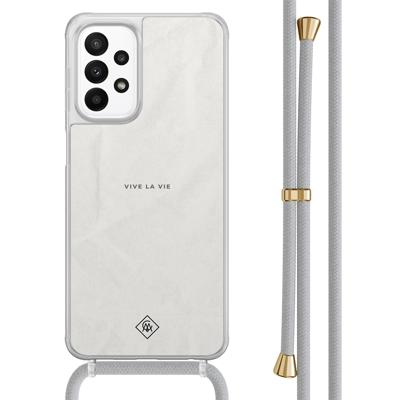 Samsung Galaxy A23 hoesje met koord - Vive la vie