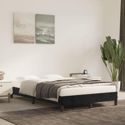 Bedframe zonder matras 120x200 cm fluweel zwart