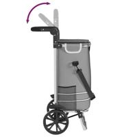 VidaXL Winkel trolley grijs 36,5 x 46,5 x 100,5 cm oxford stof - thumbnail