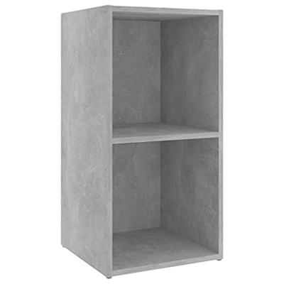 VidaXL Tv-meubel 72x35x36,5 cm bewerkt hout betongrijs