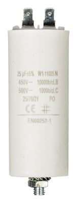 Fixapart W1-11025N Condensator 25.0 uf / 450 V + Aarde