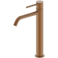 Wiesbaden Style XL Wastafelkraan - Verhoogd - Geborsteld Brons Koper - thumbnail