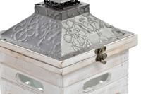 Straatlantaarn Home ESPRIT Natuurlijk Kristal Spar Arabisch 26,5 x 26,5 x 65 cm (2 Onderdelen) - thumbnail