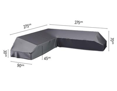 AeroCover | Loungesethoes 275 x 275 x 90 x 30-45-70(h) | L-Platform