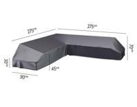 Loungeset platformhoes 275x275x90xH30/45/70 cm AeroCover - Aerocover - thumbnail