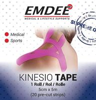 Emdee Kinesiologie Tape Kinesio Tape 20 Pre-Cut Strips - thumbnail