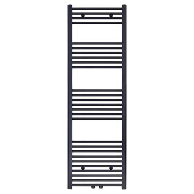 Designradiator BWS Nile Gobi 160x50 cm Geborsteld Mat Zwart Midden/zij-onderaansluiting