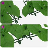 VidaXL Balkonscherm met groene bladeren 500x150 cm - thumbnail