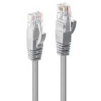 LINDY 48008 RJ45 Netwerkkabel, patchkabel CAT 6 U/UTP 15.00 m Grijs Vergulde steekcontacten 1 stuk(s) - thumbnail