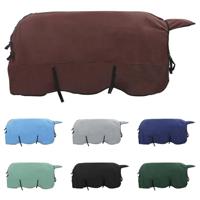 VidaXL Paardendeken volledig donkerbruin polyester - thumbnail