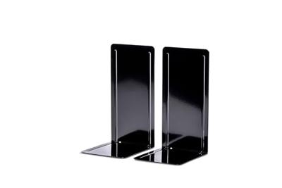 MAUL ordner- boekensteun metaal 13 x 14 x 24 cm set van 2 stuks zwart - thumbnail