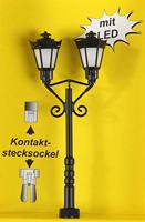 Viessmann Modelltechnik H0 Parklantaarn Dubbel Kant-en-klaar model 60731 1 stuk(s) - thumbnail