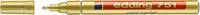 Paintmarker edding 751 oliebasis 1-2mm goud - thumbnail