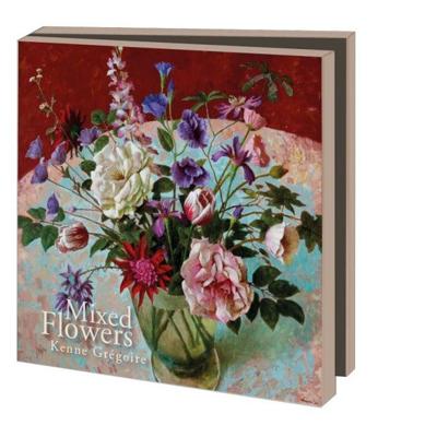 Kaartenmapje 10 stuks met enveloppen - Mixed Flowers, Kenne Grégoire
