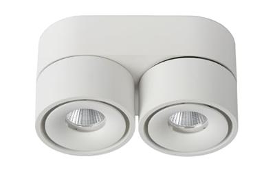 Lucide YUMIKO - Plafondspot - Ø 7,8 cm - LED Dimb. - 2x10W 2700K - Wit Lucide YUMIKO - Plafondspot - Ø 7,8 cm - LED Dimb. - 2x10W 2700K - Wit