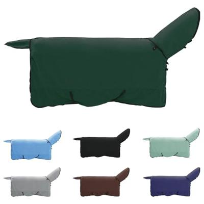 VidaXL Paardendeken volledig donkergroen polyester