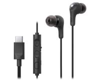 JVC HA-FR9UC-B Gumy Connect USB-C™ hoofdtelefoon met afstandsbediening met gemakkelijk in te drukken knoppen en microfoon aan/uit, zwart - thumbnail