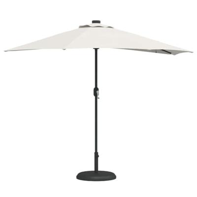Tuinparasol Zand 294 x 150 x 224 cm Polyester en staal