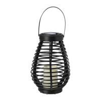 Solar tuinlantaarn - zwart - 15x15 cm - thumbnail