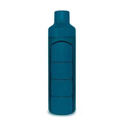 Yos Water Bottle & Pill Box Daily Bold Blue